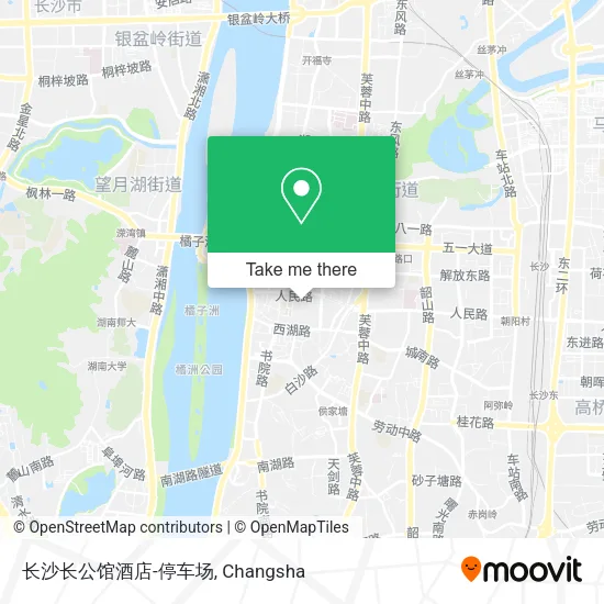 长沙长公馆酒店-停车场 map