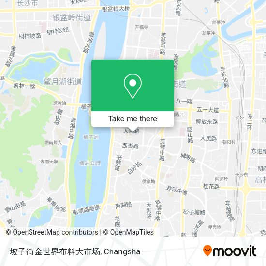 坡子街金世界布料大市场 map