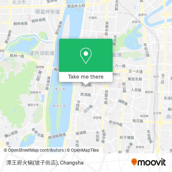 潭王府火锅(坡子街店) map