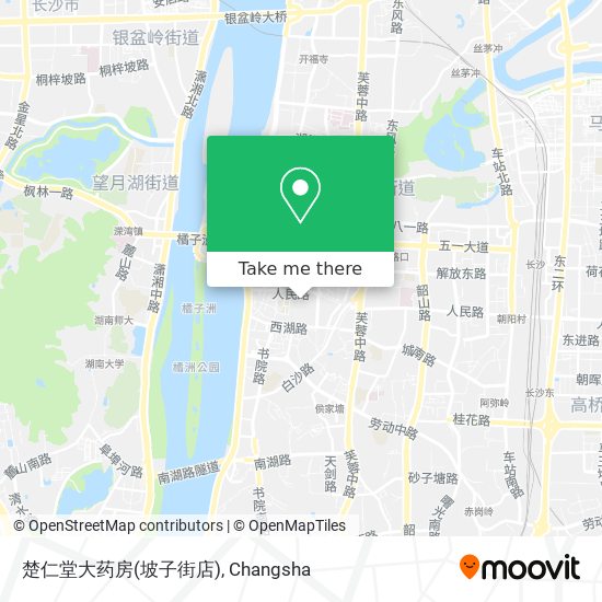 楚仁堂大药房(坡子街店) map