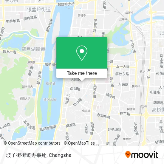 坡子街街道办事处 map