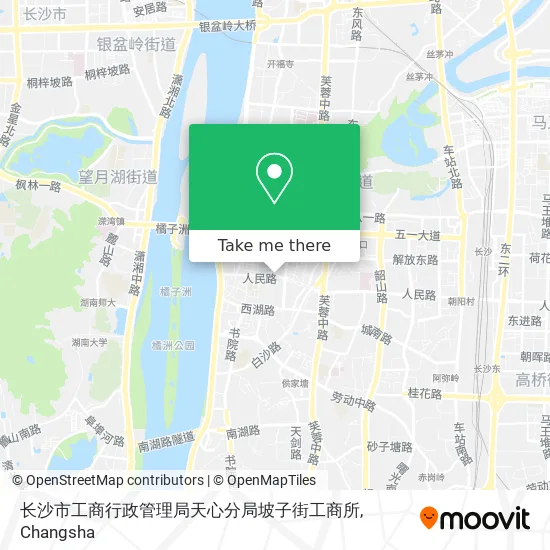 长沙市工商行政管理局天心分局坡子街工商所 map