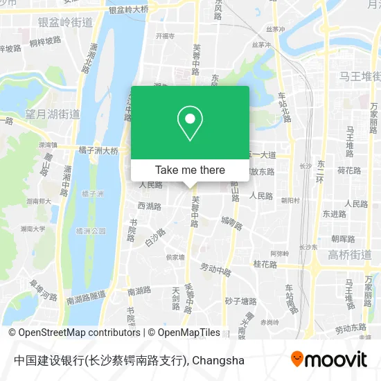 中国建设银行(长沙蔡锷南路支行) map