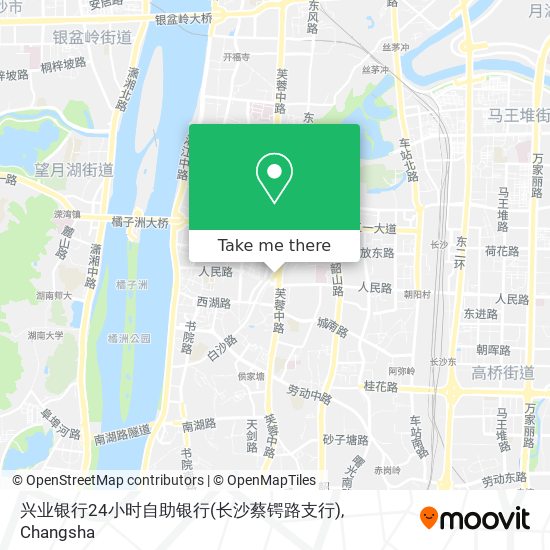 兴业银行24小时自助银行(长沙蔡锷路支行) map