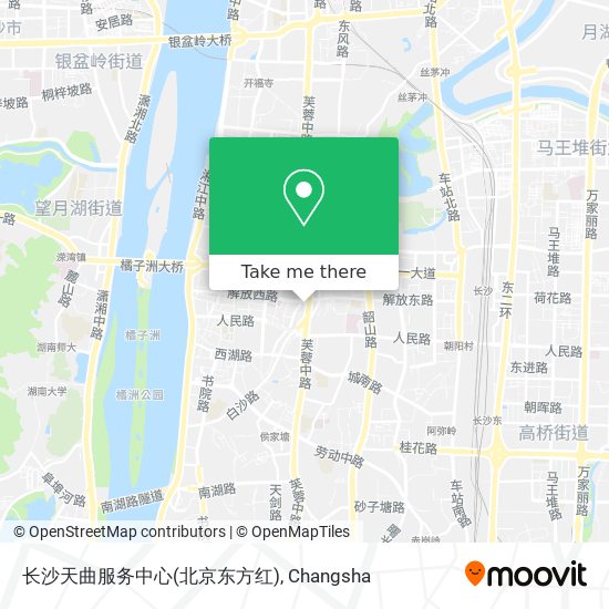 长沙天曲服务中心(北京东方红) map