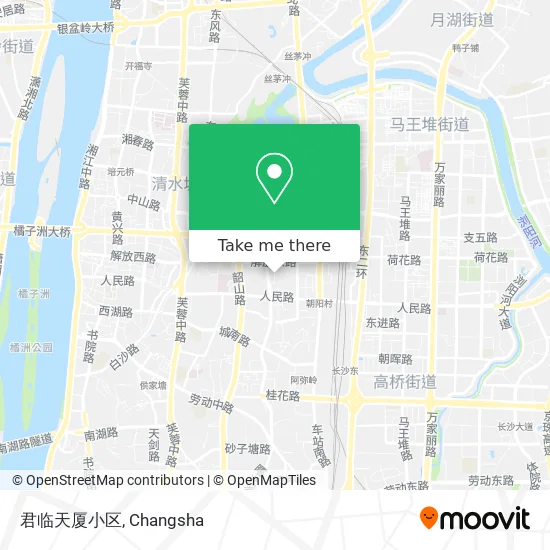 君临天厦小区 map