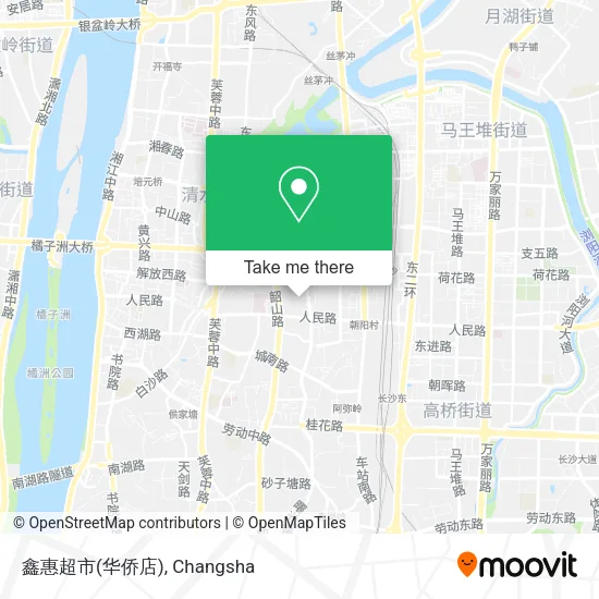 鑫惠超市(华侨店) map