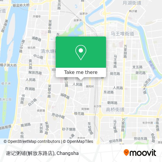 谢记粥铺(解放东路店) map