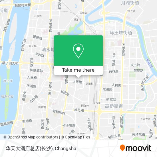 华天大酒店总店(长沙) map