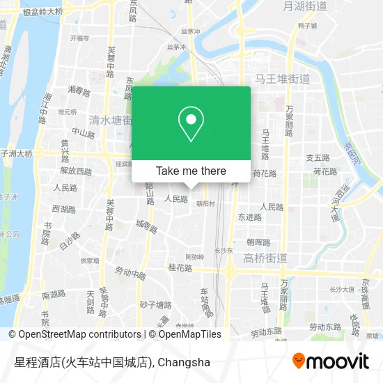 星程酒店(火车站中国城店) map