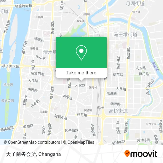 天子商务会所 map