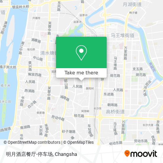 明月酒店餐厅-停车场 map