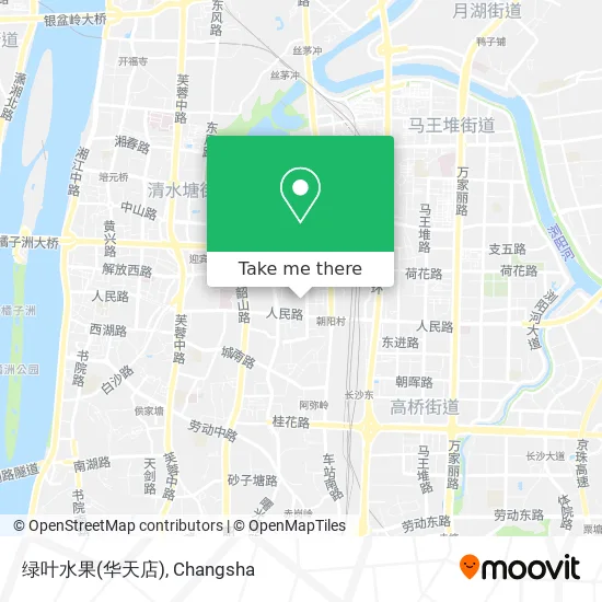 绿叶水果(华天店) map