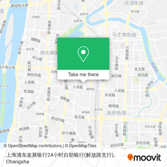 上海浦东发展银行24小时自助银行(解放路支行) map