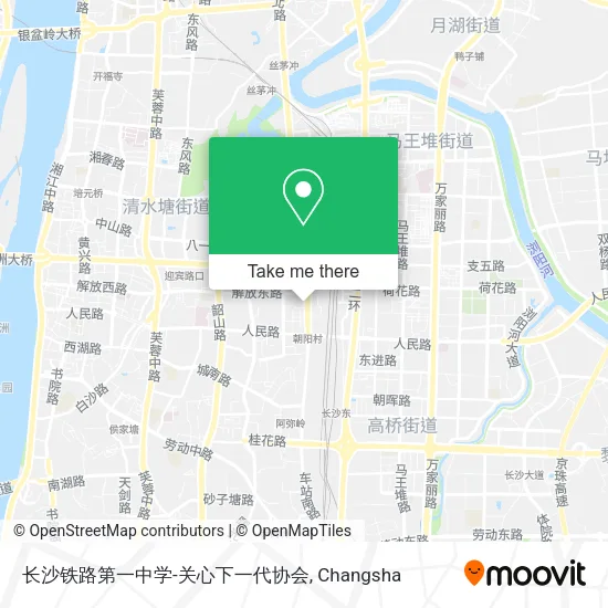 长沙铁路第一中学-关心下一代协会 map