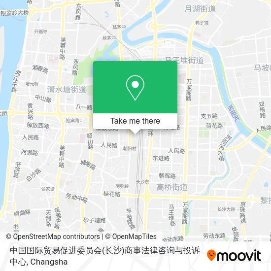 中国国际贸易促进委员会(长沙)商事法律咨询与投诉中心 map