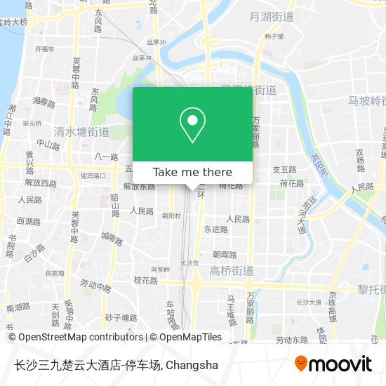 长沙三九楚云大酒店-停车场 map