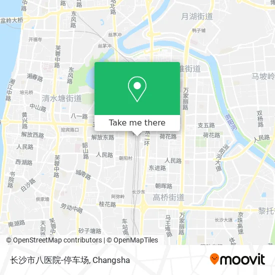 长沙市八医院-停车场 map