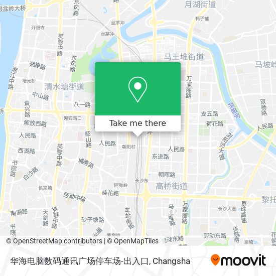 华海电脑数码通讯广场停车场-出入口 map
