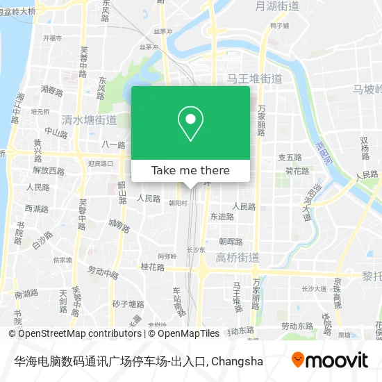 华海电脑数码通讯广场停车场-出入口 map
