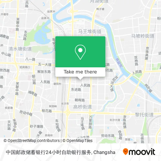 中国邮政储蓄银行24小时自助银行服务 map