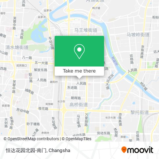 恒达花园北园-南门 map