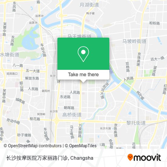 长沙按摩医院万家丽路门诊 map