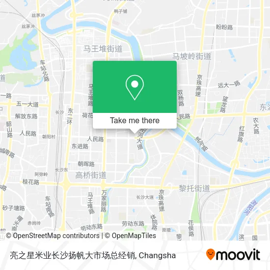 亮之星米业长沙扬帆大市场总经销 map