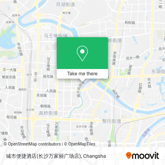 城市便捷酒店(长沙万家丽广场店) map