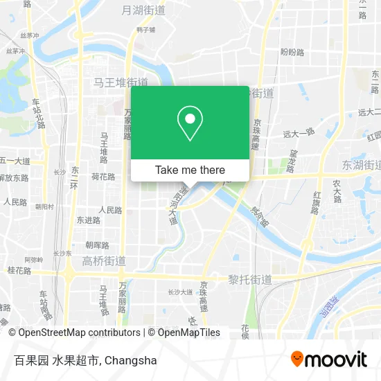 百果园 水果超市 map