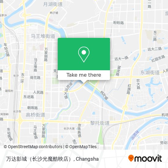 万达影城（长沙光魔酷映店） map