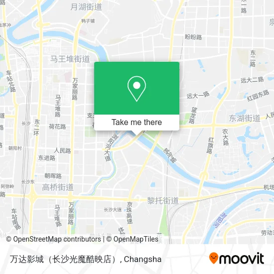 万达影城（长沙光魔酷映店） map