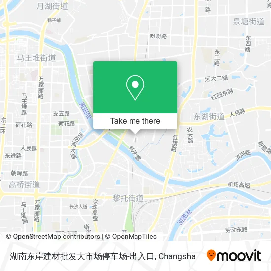 湖南东岸建材批发大市场停车场-出入口 map