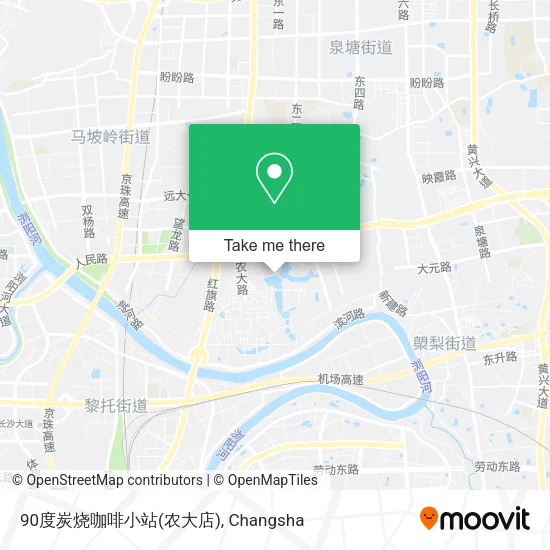 90度炭烧咖啡小站(农大店) map