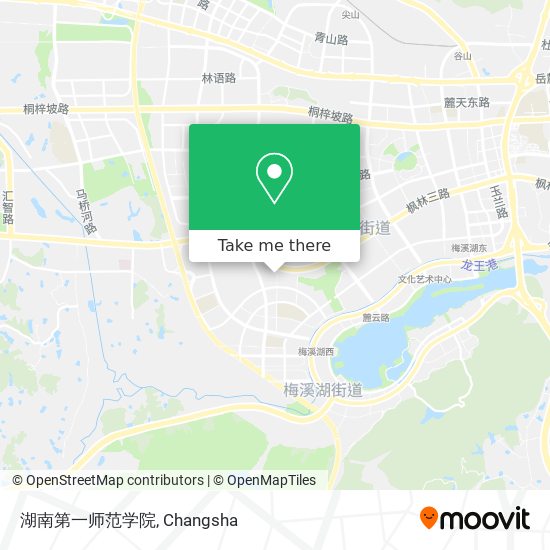 湖南第一师范学院 map