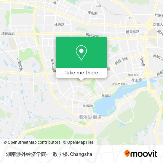 湖南涉外经济学院-一教学楼 map