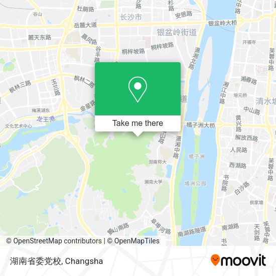 湖南省委党校 map