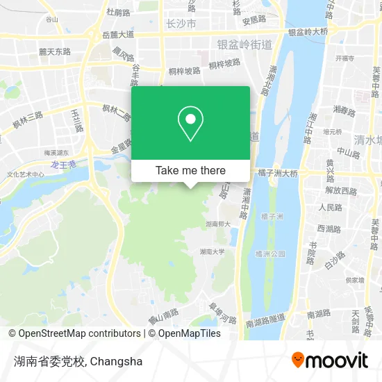 湖南省委党校 map