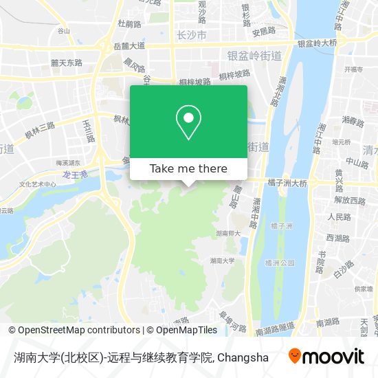 湖南大学(北校区)-远程与继续教育学院 map