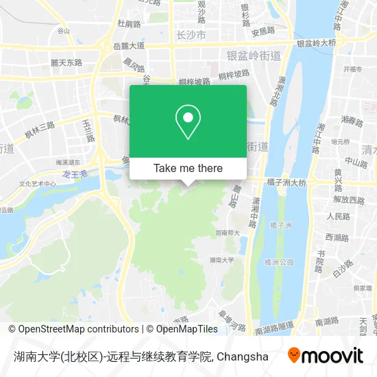 湖南大学(北校区)-远程与继续教育学院 map