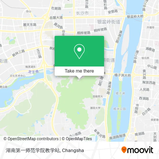 湖南第一师范学院教学站 map