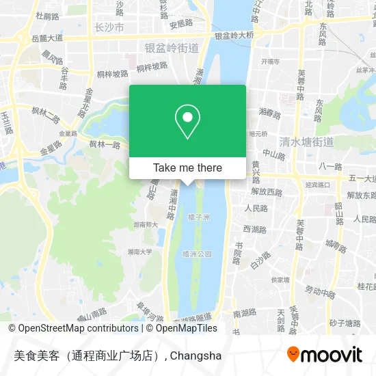 美食美客（通程商业广场店） map