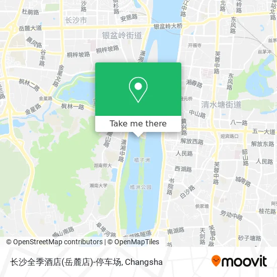 长沙全季酒店(岳麓店)-停车场 map