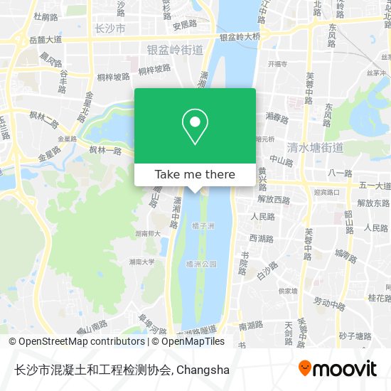 长沙市混凝土和工程检测协会 map