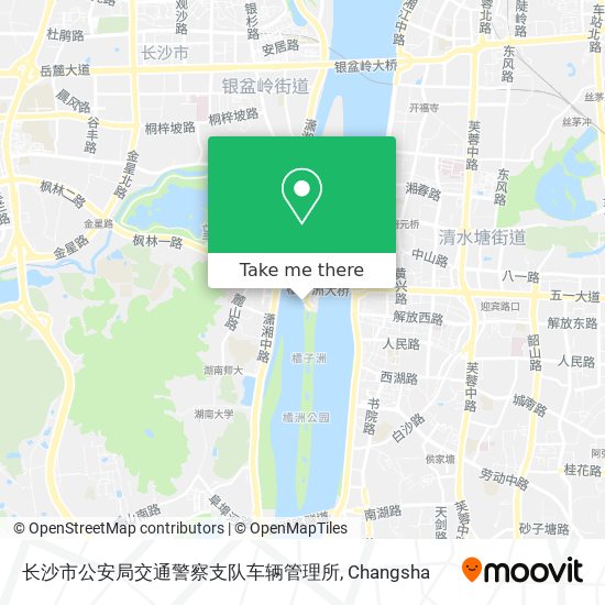 长沙市公安局交通警察支队车辆管理所 map