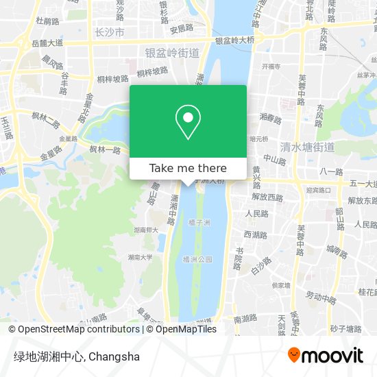 绿地湖湘中心 map