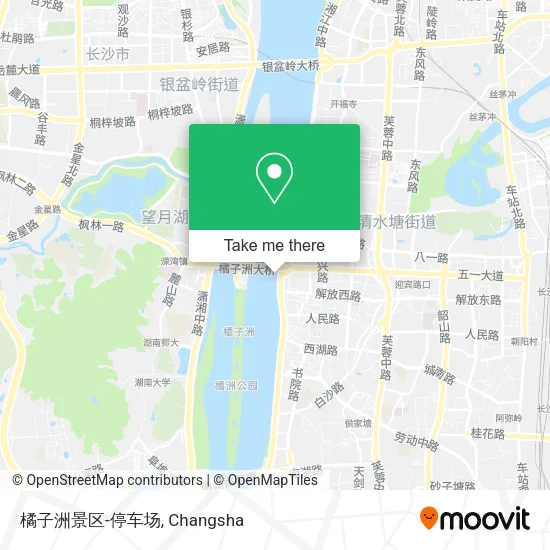 橘子洲景区-停车场 map