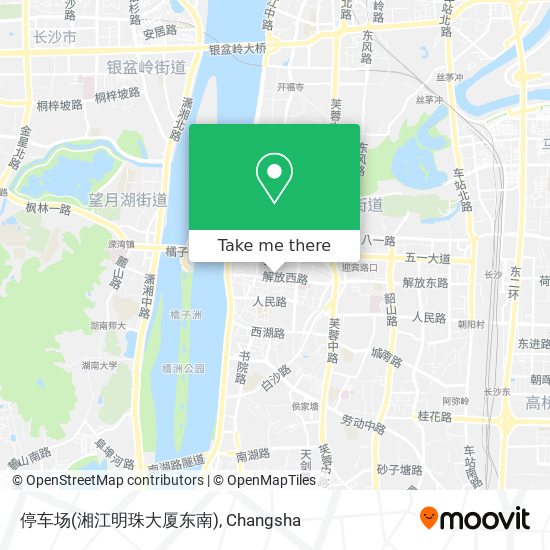 停车场(湘江明珠大厦东南) map