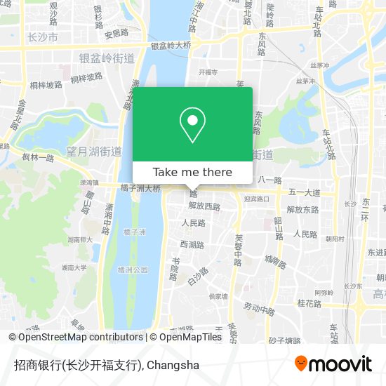 招商银行(长沙开福支行) map
