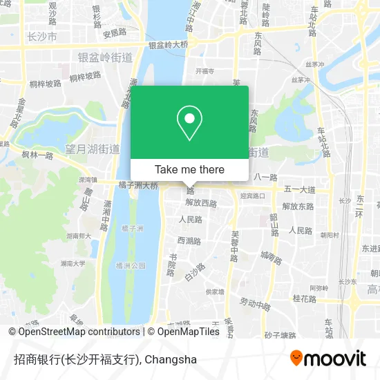 招商银行(长沙开福支行) map